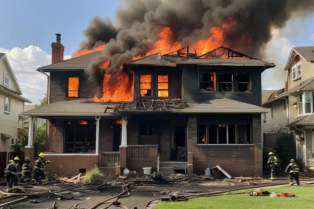 Casa Incendiada por Inseel